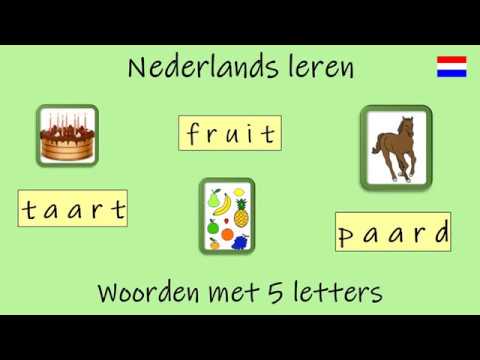 Nederlands leren; Woorden met 5 letters (Les 6)