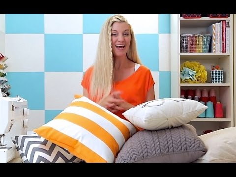 SEW A PILLOW 2 WAYS: Envelope Pillow + Basic Throw Pillow