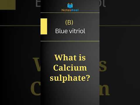 What is Calcium sulphate?