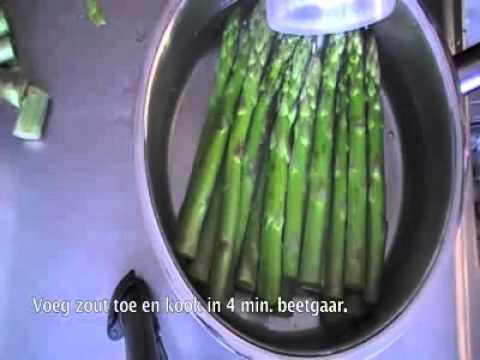 Groene asperges koken