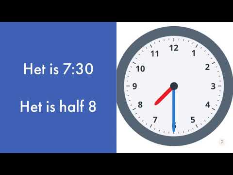 Hoe laat is het? Halve uren (NT2 Breakthrough, 1.1)
