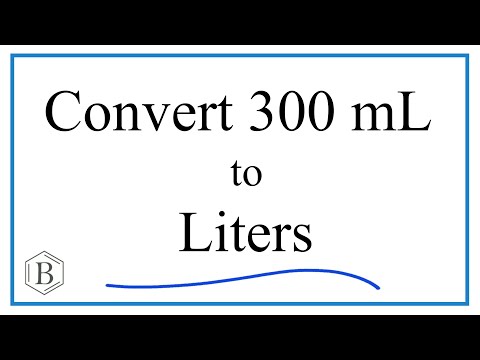 how many liters is 300mL convert