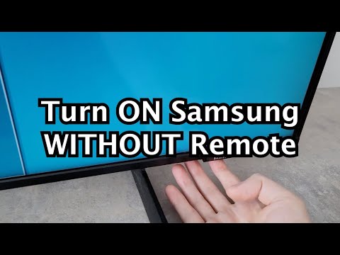 How to Turn ON/OFF Samsung TV Without Remote Control