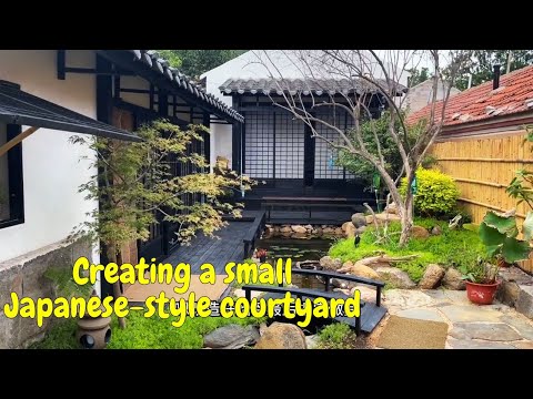 Renting a small country house for $4,000 and making it into a dream Japanese style courtyard-full