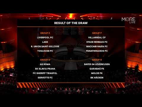 UEFA Europa League group stage draw 2023/24