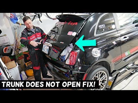 TOP 5 WHY TRUNK LIFTGATE DOES NOT OPEN ON FIAT 500, FIAT 500 ABARTH
