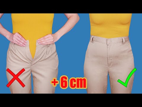 How to upsize pants in the waist to fit you perfectly - a sewing tip!