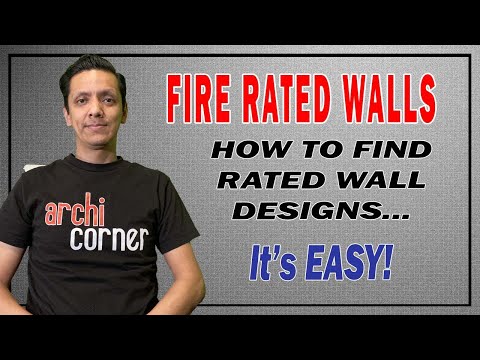AC 041 - How to find fire rated wall designs.