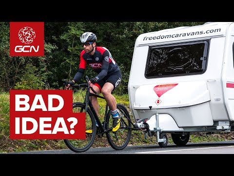 How Fast Can You Tow A Caravan... With A Bike?