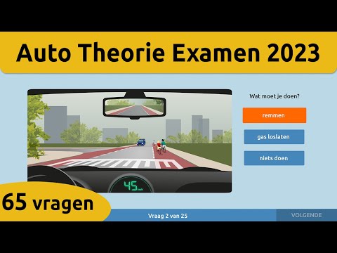 Auto Theorie Examen 2023 - Gevaarherkenning, Kennis en Inzicht